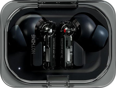 Nothing Ear (a) Auriculares inalambricos Bluetooth con Integración de ChatGPT, Cancelación de Ruido Activa, Algoritmo de Mejora de Graves y hasta 42,5 Horas de reproducción - Negro